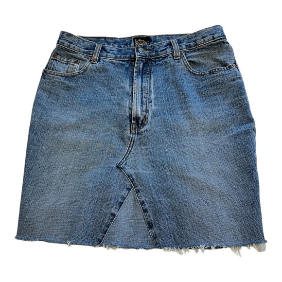 Lee Riders Upcycled Denim Mini Skirt - Size Medium - Picture 1 of 8